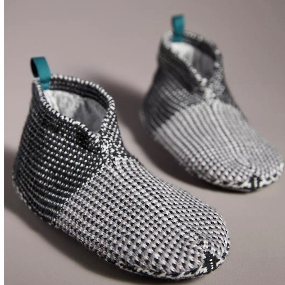 BOMBAS‎ Gripper Slippers Kids Kids Slipper Socks Gray House Shoe Youth Size 1-5